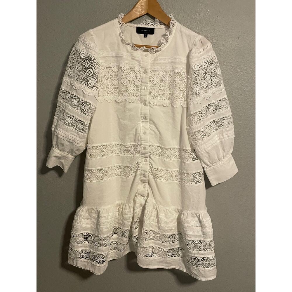 En Saison White Lace Dress